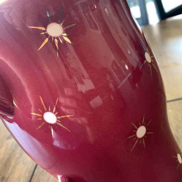 Falcon Ware Red Starglint Vase Art Deco Vintage - Picture 5 of 12